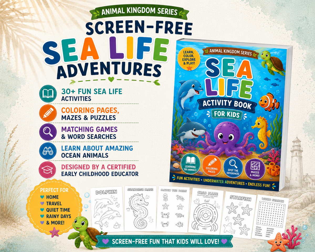 Sea Life Activity Book
