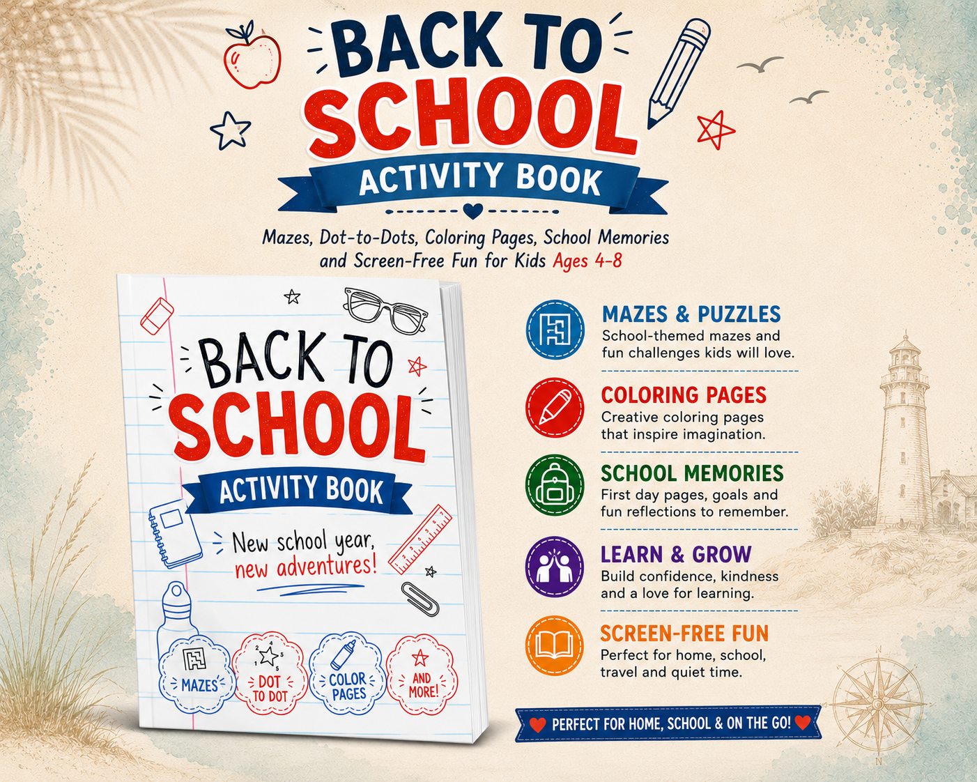 Back to School Activity Book