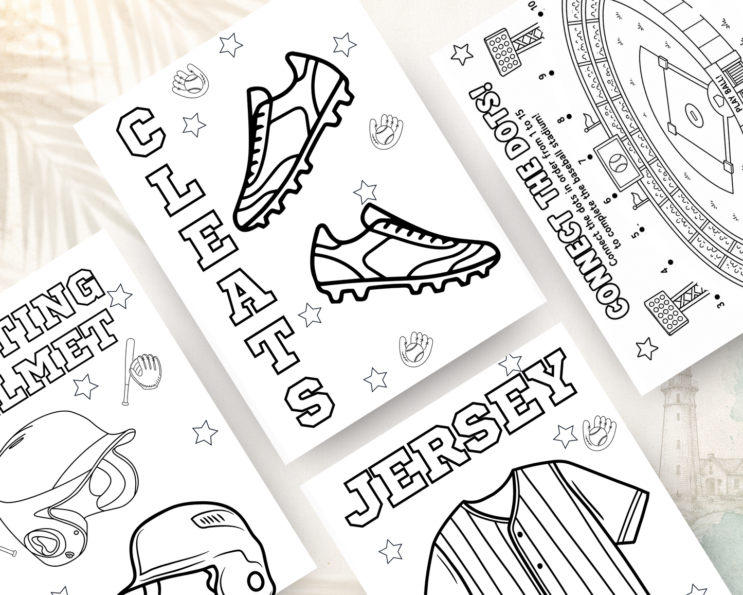 Baseball All-Star Activity Book for Kids | Printable Digital PDF
