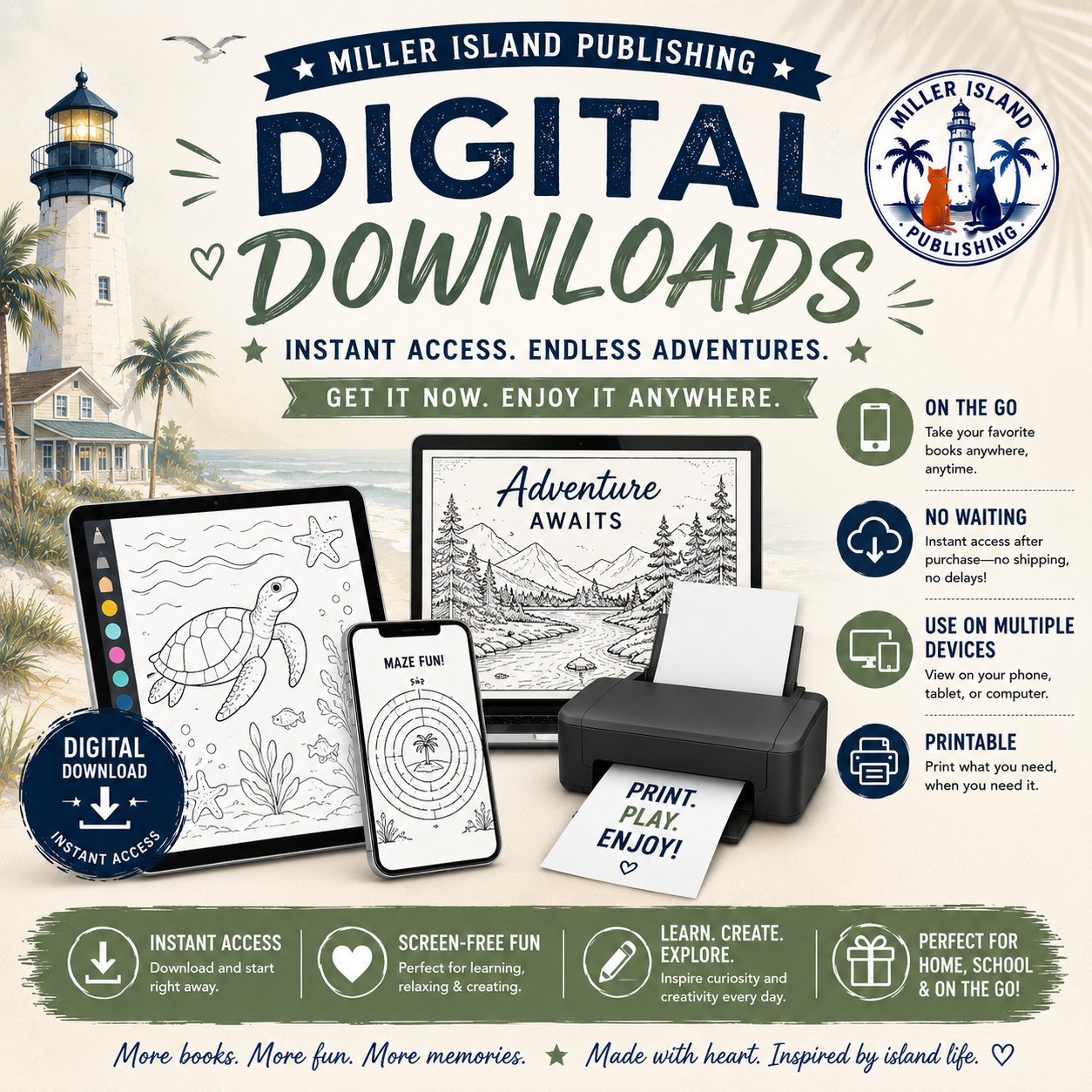 Printable Books & Digital Downloads