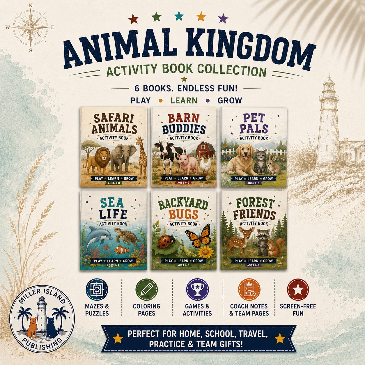Animal Kingdom Activity Book Series