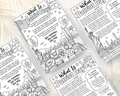 FREE We Remember: Patriot Day Activity Book for Kids | September 11 Printable