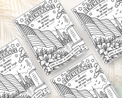 FREE We Remember: Patriot Day Activity Book for Kids | September 11 Printable