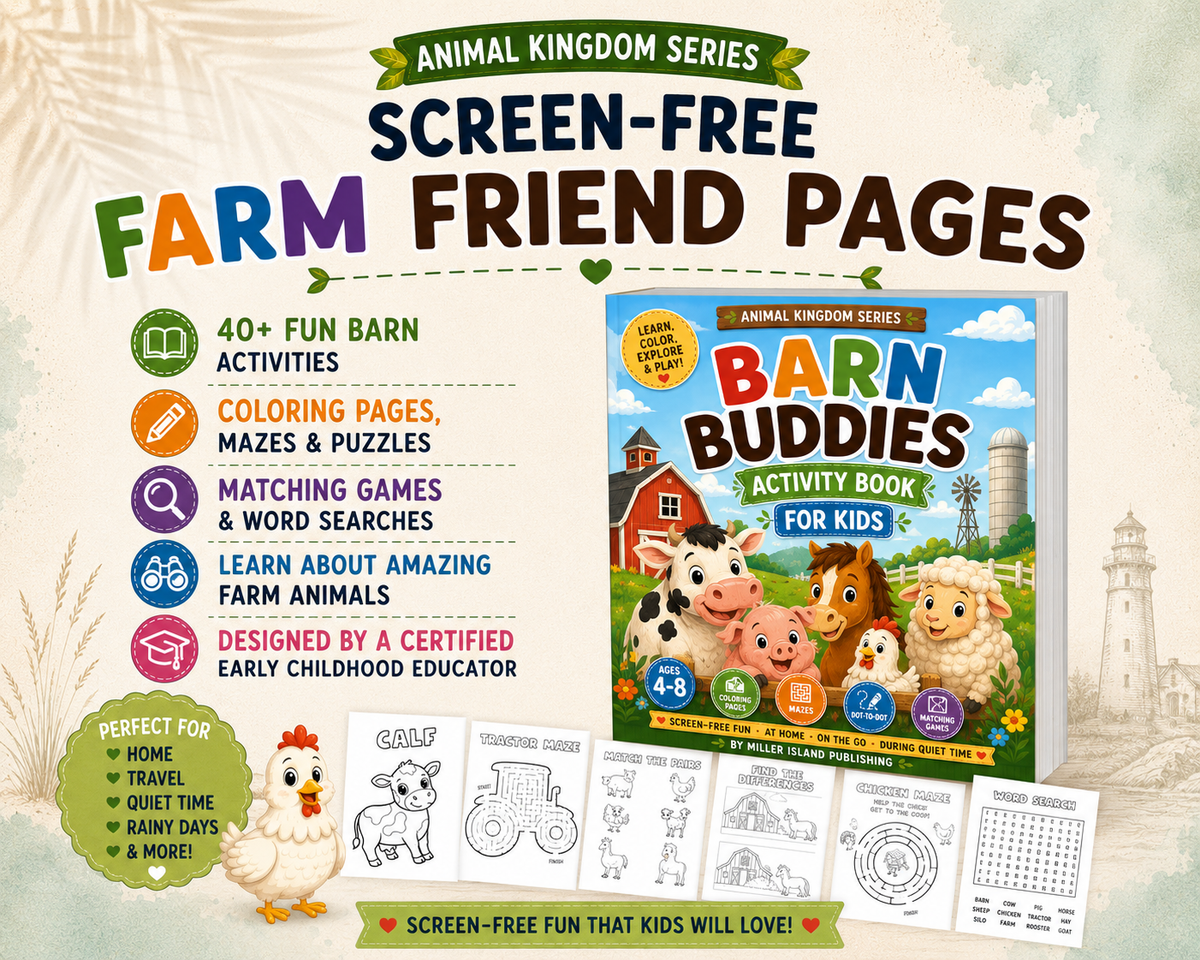 Barn Buddies Activity Book for Kids