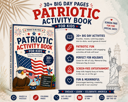 USA Patriotic Activity Book