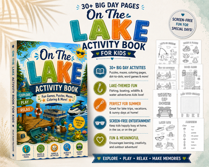 On the Lake Activity Book for Kids