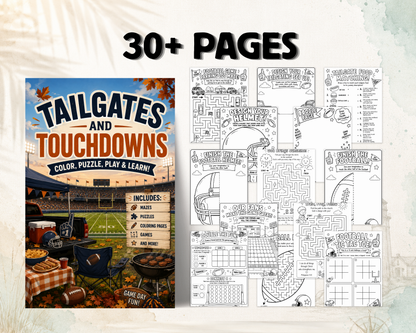 Tailgates & Touchdowns | Football Activity Book for Kids