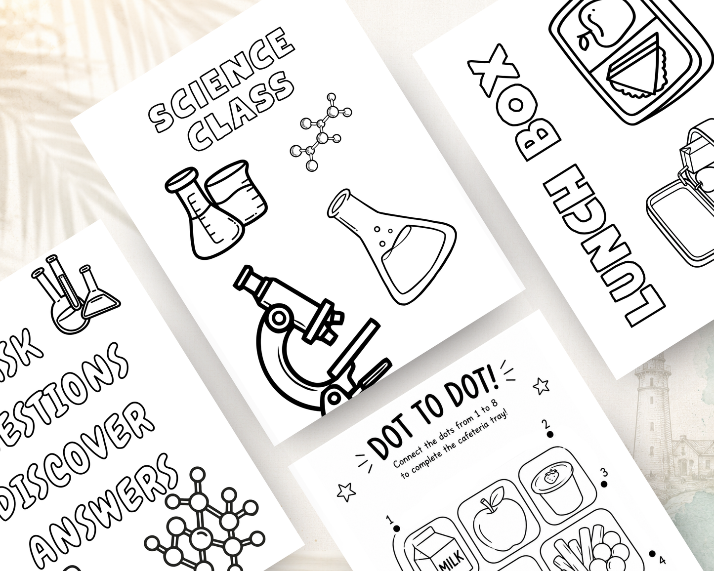 Back to School Activity Book for Kids | Printable PDF Digital Download