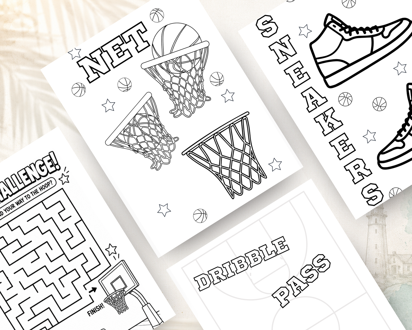 Basketball Activity Book for Kids | Printable PDF Download