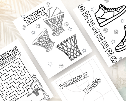 Basketball Activity Book for Kids | Printable PDF Download