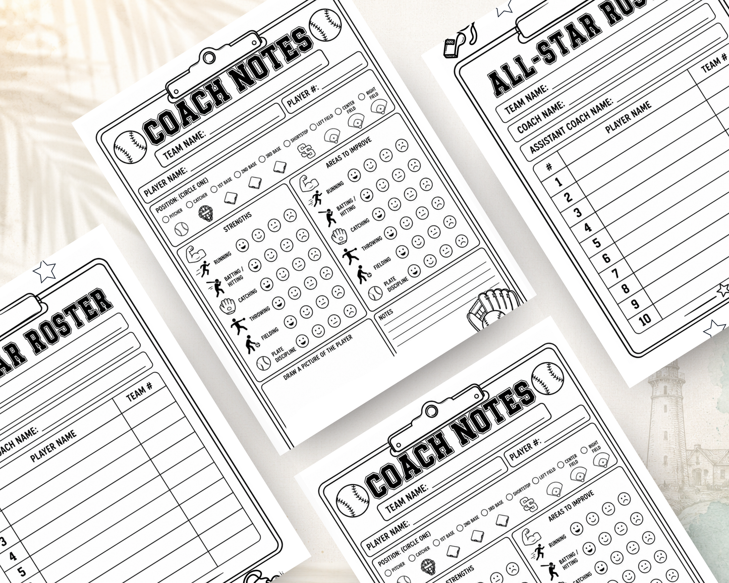 Baseball All-Star Activity Book for Kids | Printable Digital PDF