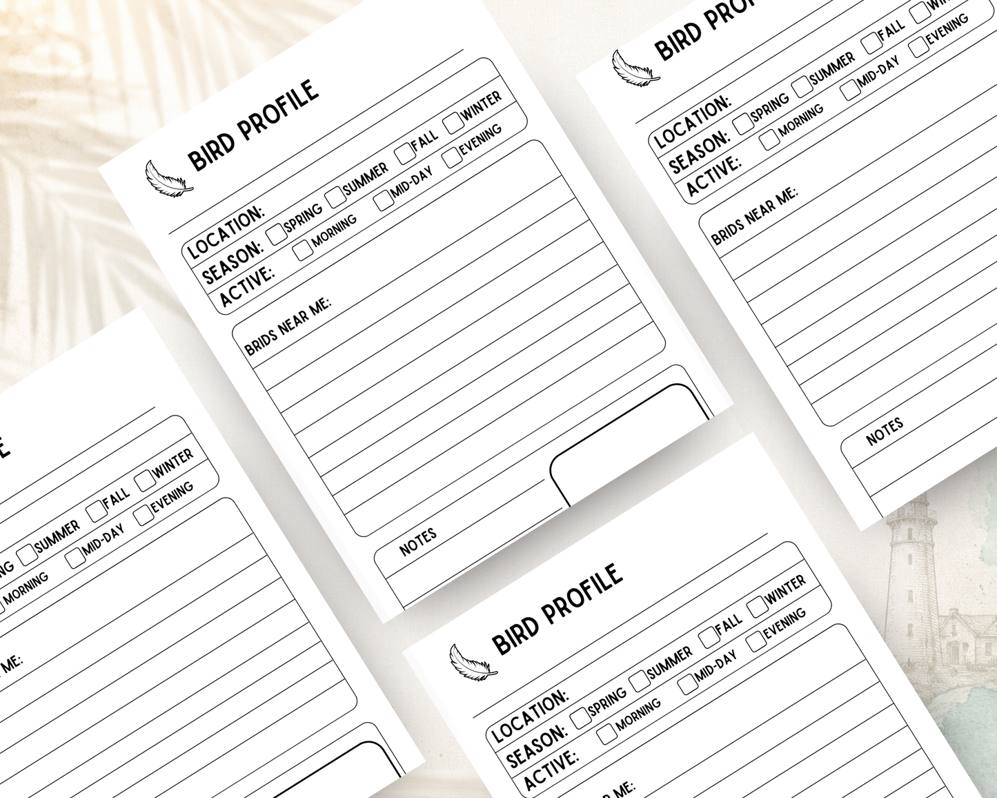 Bird Watching Journal Daily Log Book Sight Seeing