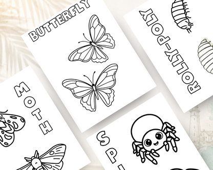 Backyard Bugs & Insects Activity Book for Kids | 40+ Page Printable PDF