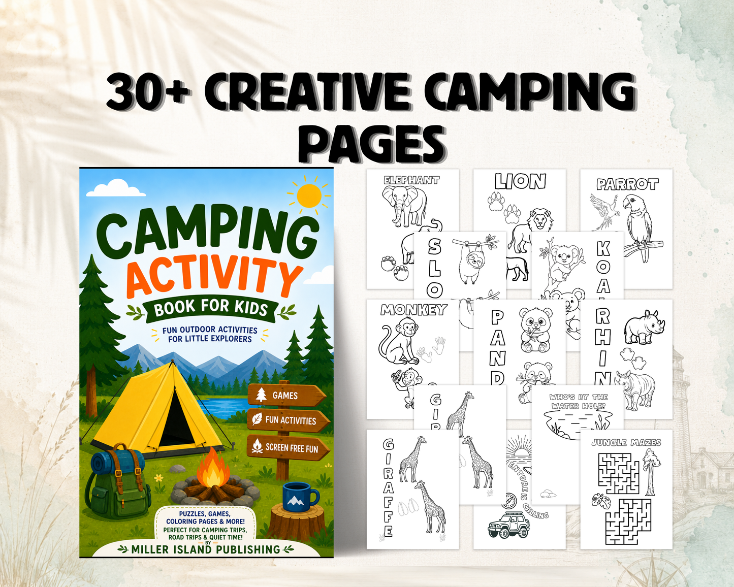 Camping Activity Book for Kids
