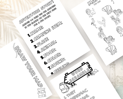 Camping Activity Book for Kids