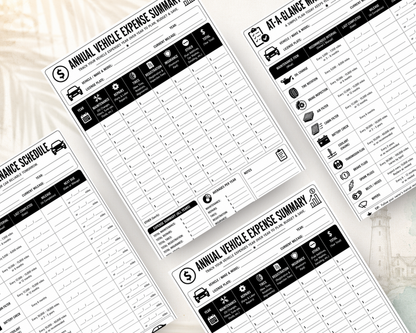 Printable Car Maintenance Log PDF | Vehicle Service Tracker