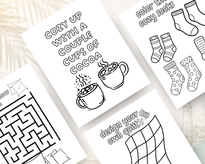 Calm & Cozy Kids Activity Book: A Relaxing Activity Book Filled with Coloring, Mazes, Dot-to-Dots, Matching Games & Mindful Fun