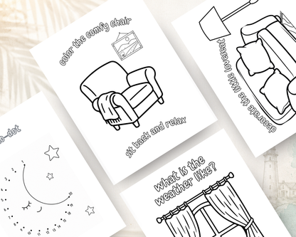 Calm & Cozy Kids Activity Book: A Relaxing Activity Book Filled with Coloring, Mazes, Dot-to-Dots, Matching Games & Mindful Fun