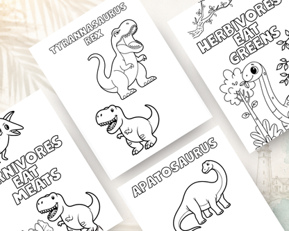 Dinosaur Adventure Activity Book for Kids | Coloring, Mazes, Dot-to-Dots, Dinosaur Facts & Puzzles