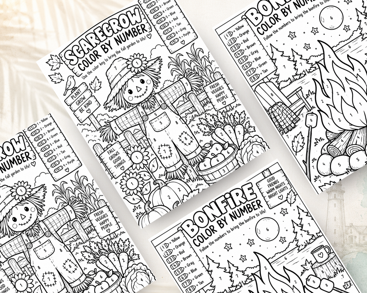 Fall Leaves & Changing Trees | Printable Fall Activity Book for Kids | Digital PDF