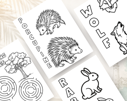 Forest Friends Activity Book for Kids | Printable PDF Download