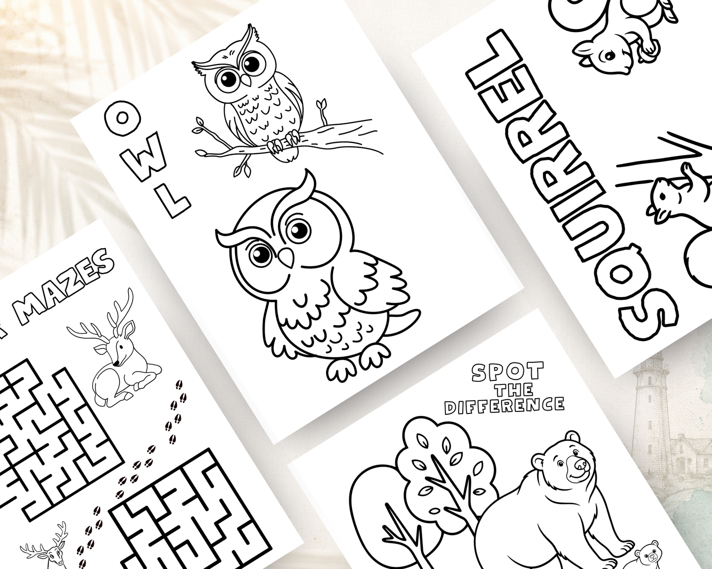Forest Friends Activity Book for Kids | Printable PDF Download