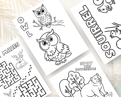 Forest Friends Activity Book for Kids | Printable PDF Download