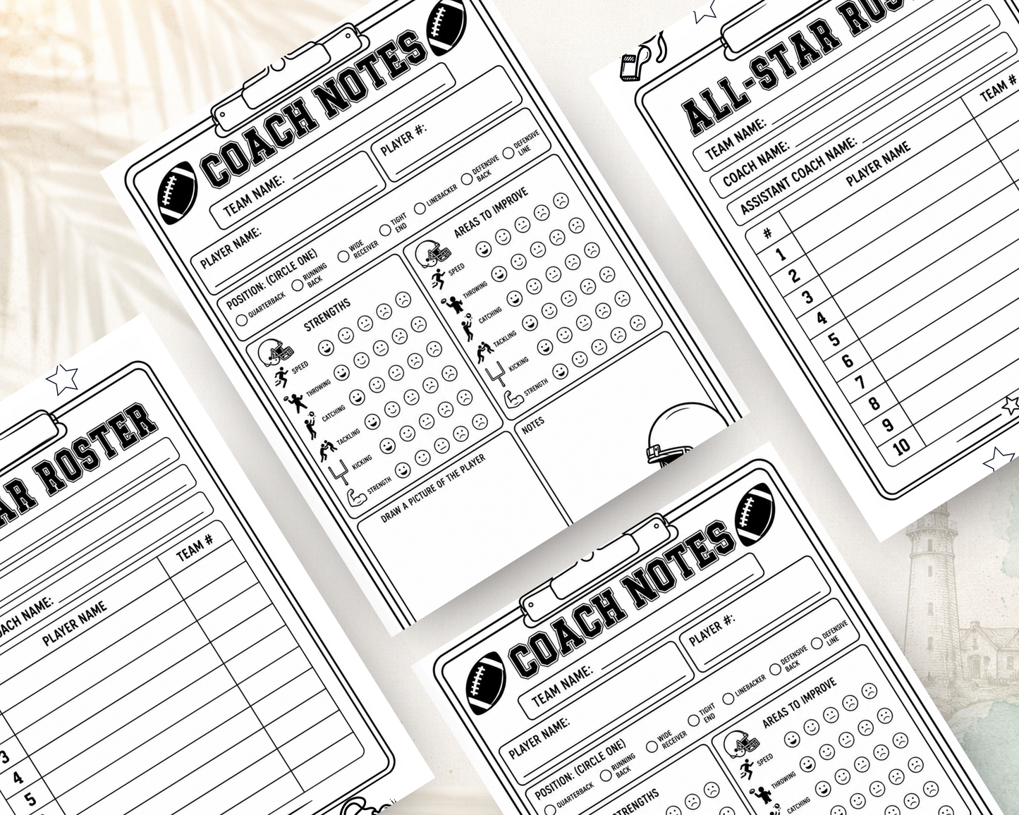 Football All-Star Activity Book for Kids | Printable Digital PDF