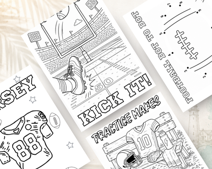 Football All-Star Activity Book for Kids | Printable Digital PDF