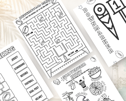 Football All-Star Activity Book for Kids | Printable Digital PDF