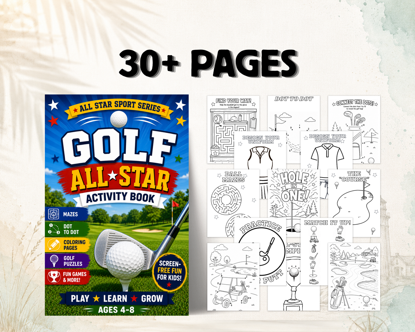 Golf All-Star Activity Book