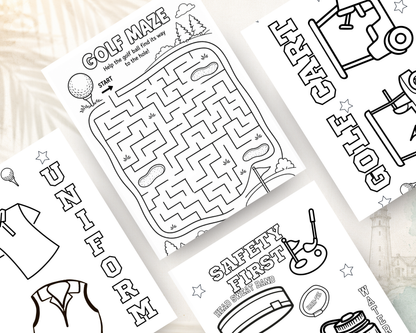 Golf All-Star Activity Book for Kids | Printable PDF Digital Download