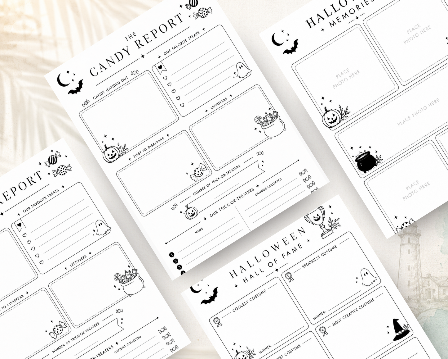 Printable Halloween Memory Book | 5-Year Family Keepsake PDF