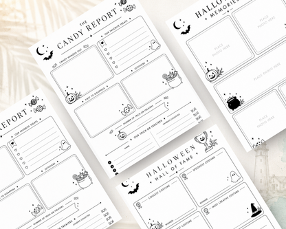 Printable Halloween Memory Book | 5-Year Family Keepsake PDF