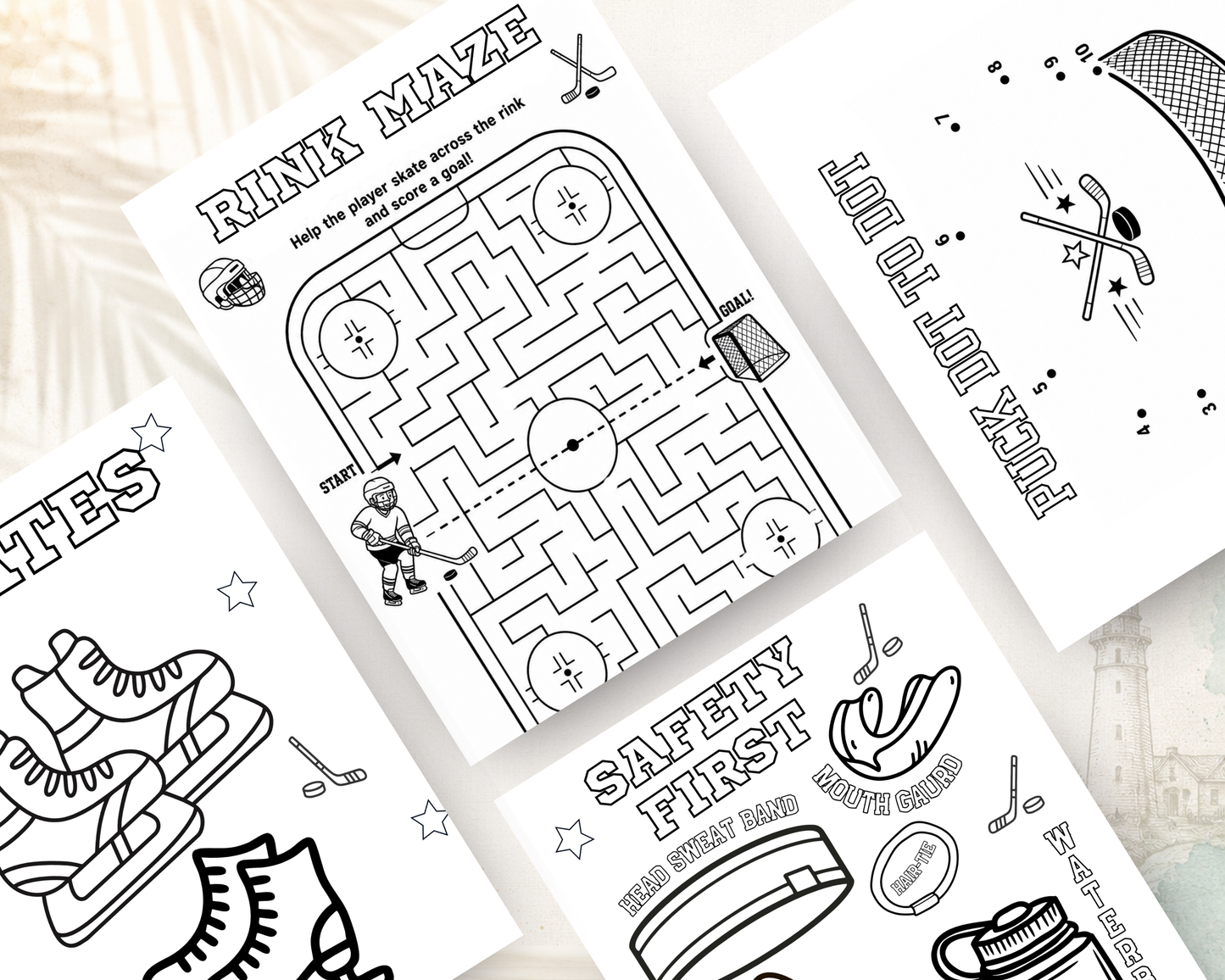 Hockey Activity Book for Kids | Printable PDF Download