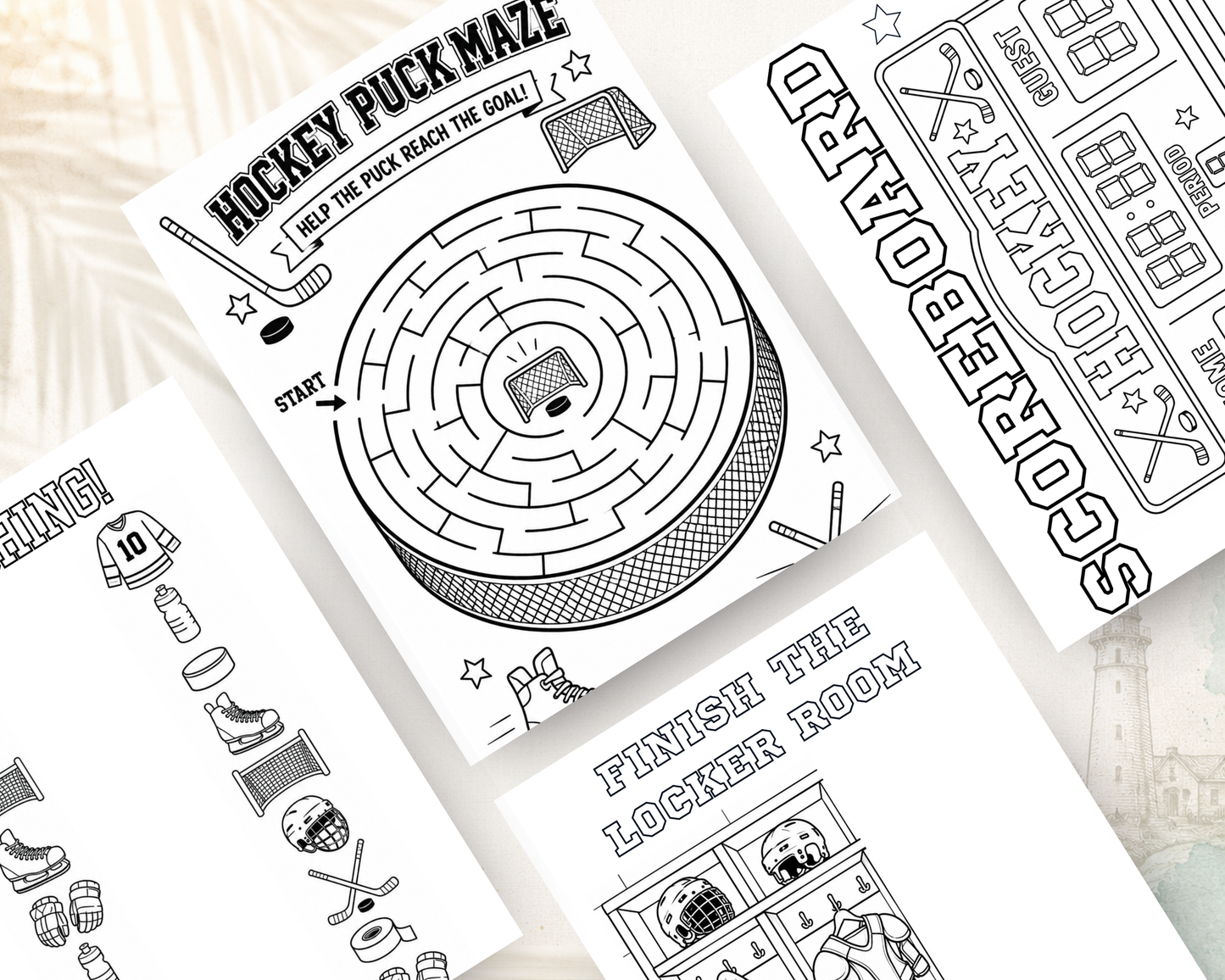 Hockey Activity Book for Kids | Printable PDF Download