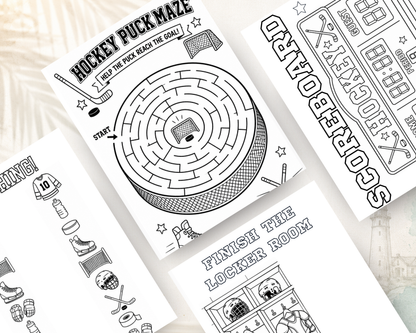 Hockey Activity Book for Kids | Printable PDF Download