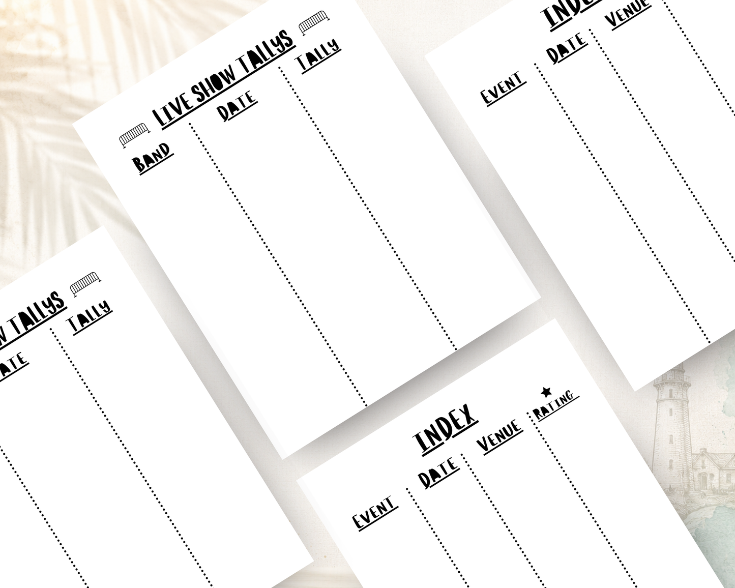 Live Show Log Book: A Concert, Festival & Event Journal with Memory Pages, Setlists, Wish Lists & Show Logs