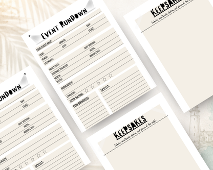 Live Show Log Book: A Concert, Festival & Event Journal with Memory Pages, Setlists, Wish Lists & Show Logs
