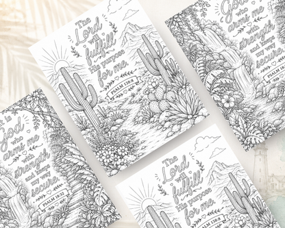 Feeling Blue? Color God's Truth: A Calming Psalms Scripture Coloring Book