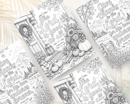 Thank You, Lord | Christian Gratitude Coloring Book | Calming Psalms Series