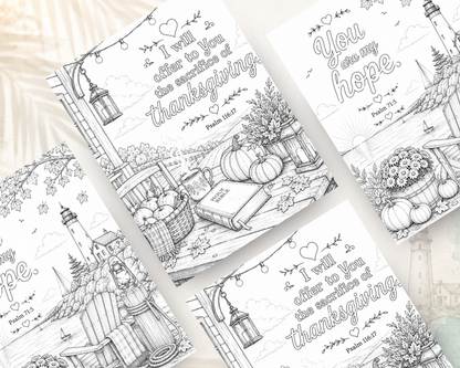 Thank You, Lord | Christian Gratitude Coloring Book | Calming Psalms Series