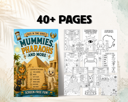 Mummies, Pharaohs & More: An Ancient Egypt Activity Book for Kids (Back in Time Series)