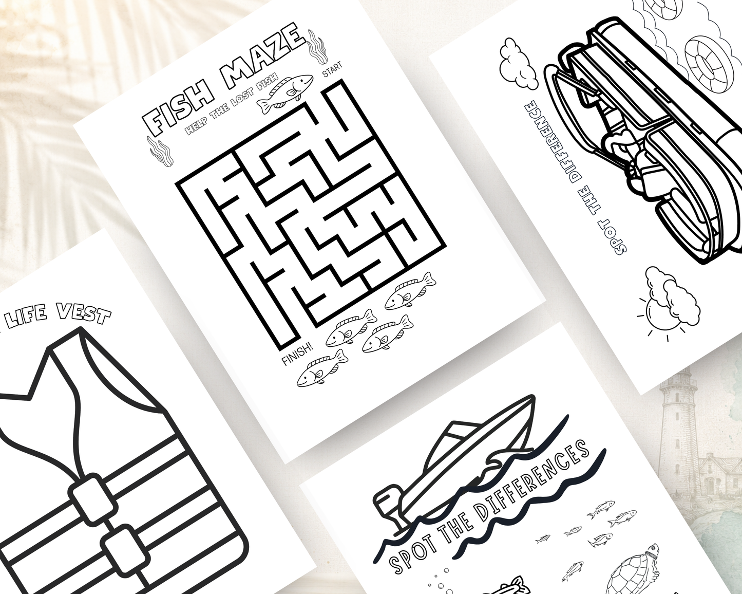 On the Lake Activity Book for Kids | Printable PDF Download