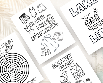 On the Lake Activity Book for Kids | Printable PDF Download