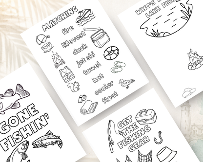 On the Lake Activity Book for Kids | Printable PDF Download