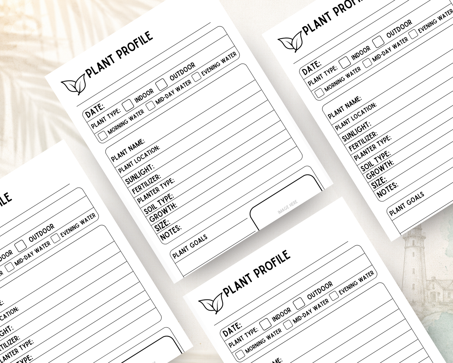 Plant Care Log Book: A Houseplant & Garden Journal for Watering, Growth Tracking, Care Notes & Plant Profiles