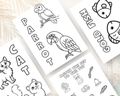 Pet Pals Activity Book for Kids | Printable PDF Download