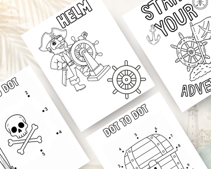 Pirates & Treasure Activity Book for Kids | Printable PDF Download