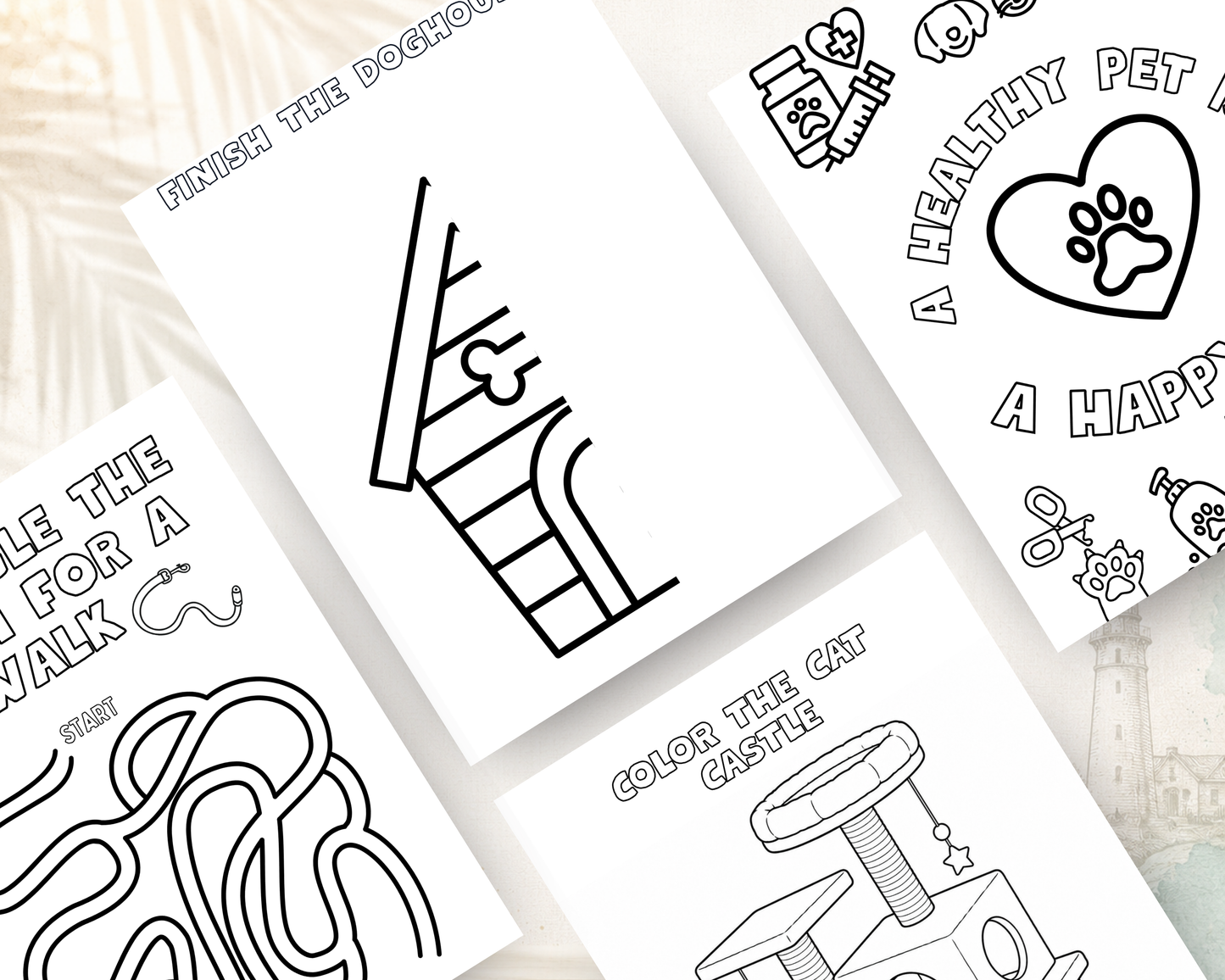 Pet Pals Activity Book for Kids | Printable PDF Download